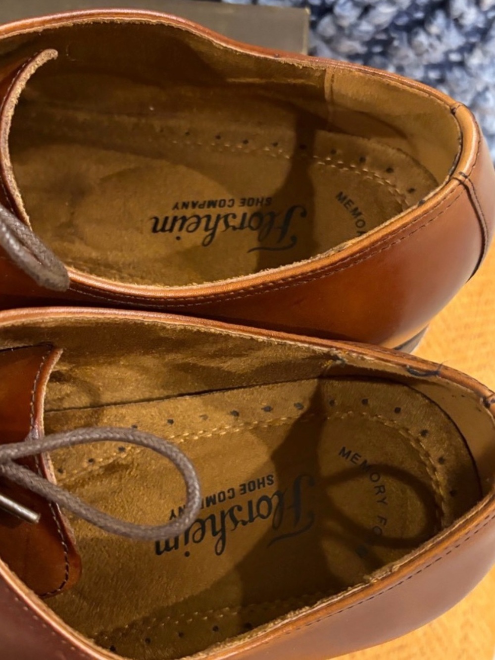 Florsheim Carino Cap-Toe Oxfords in Scotch Brown Leather - Like New & Beautiful! - Picture 3 of 8